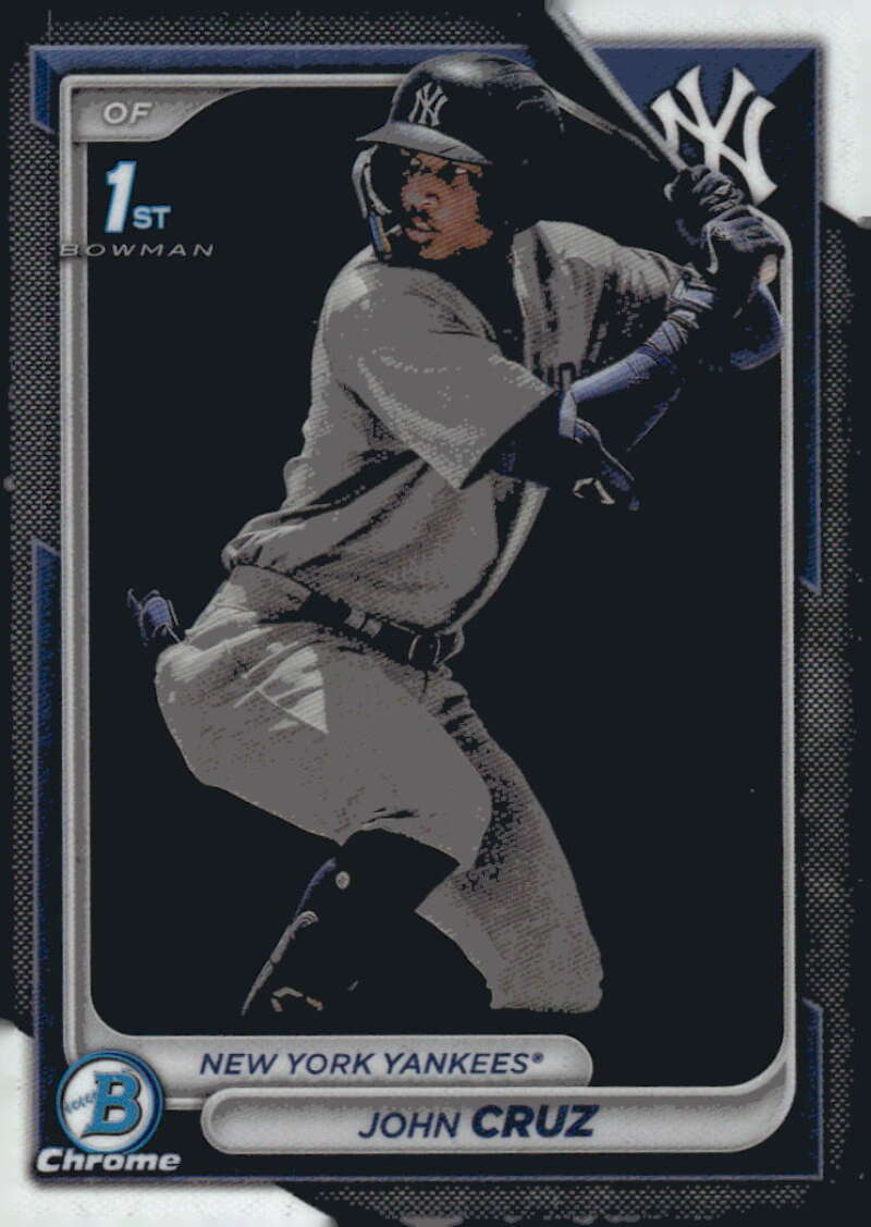 2024 Bowman Chrome Prospects #BCP-77 John Cruz New York Yankees