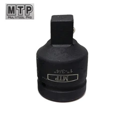 1" to 3/4" Reducer Drive, Deep Air Impact Socket CrV Heated Treated Adapter