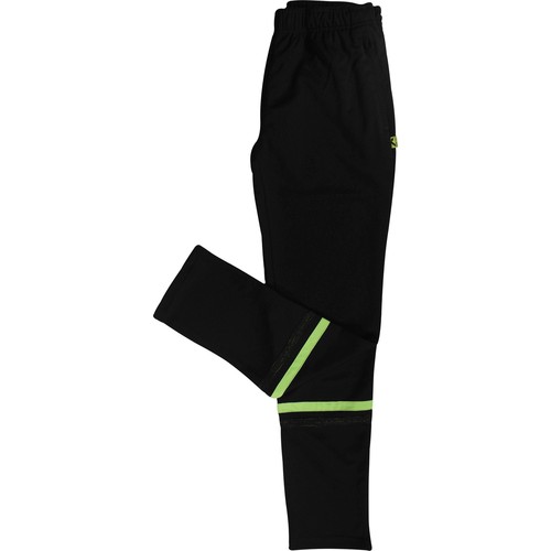 More Mile Slim Fit Boys Training Pants Black Junior Kids Running Trackpants Gym