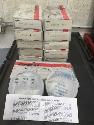 NOS Grant Race Series 4.125 Bore Ford 351 Chevy Piston Rings Bulk Lot ...