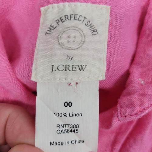 J. Camicia Crew La Perfetta 100% Lino Donna Taglia 00 - Foto 2 di 5