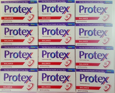 12 Protex Balance Limpieza Soap Bar 3.7oz - Jabon Antibacterial / Free Shipping