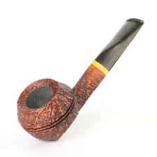 MUXIANG Sandblasted Freehand Pipe Handmade Briar Bulldog Tobacco Smoking Pipe 