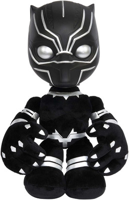 Marvel Black Panther Plush 11-Inch Figure, Heart of Wakanda T'Challa with Soft B