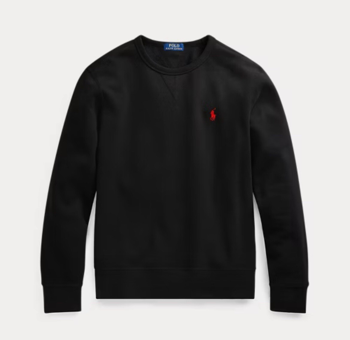 PONY Polo Ralph Lauren nera felpa girocollo (piccola)