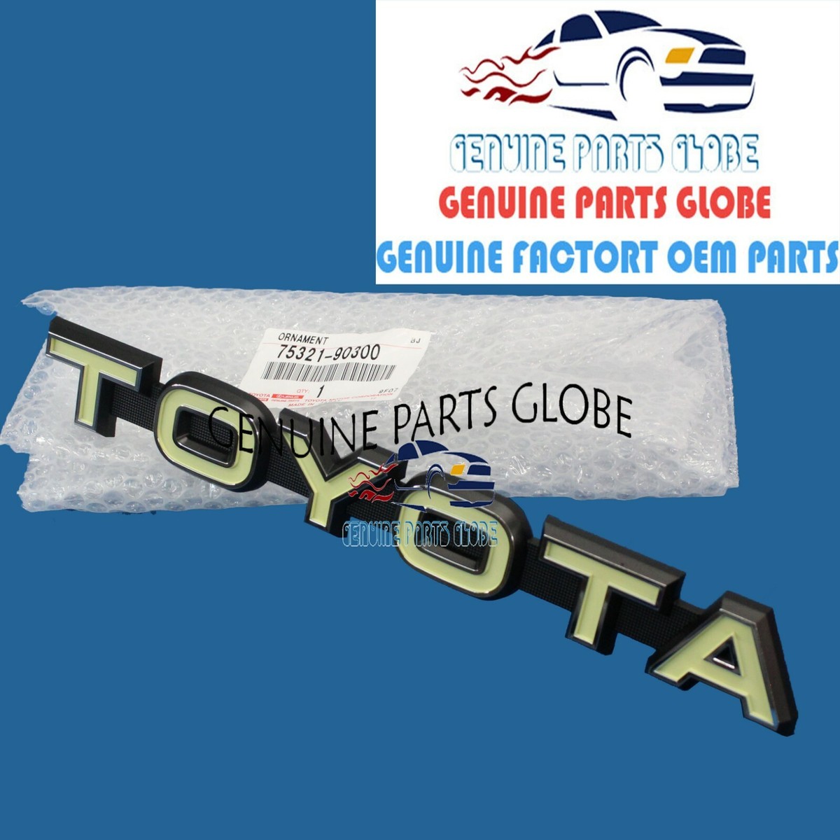 GENUINE OEM TOYOTA 73-80 LAND CRUISER FJ40 FJ55 FRONT PANEL EMBLEM