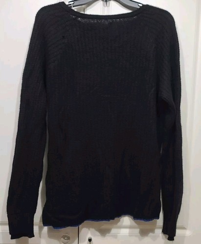 Zadig & Voltaire Cashmere Sweater NWT SIZE LARGE Top Black - Picture 9 of 9