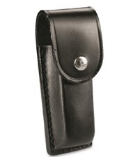 Borsa rivista polizia in pelle italiana nuova nera per Mag 9 mm, Carabinieri