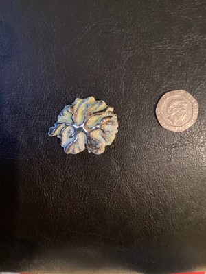 Vintage Knopfkeramik - Baum + Baum des Lebens - seltener Fund