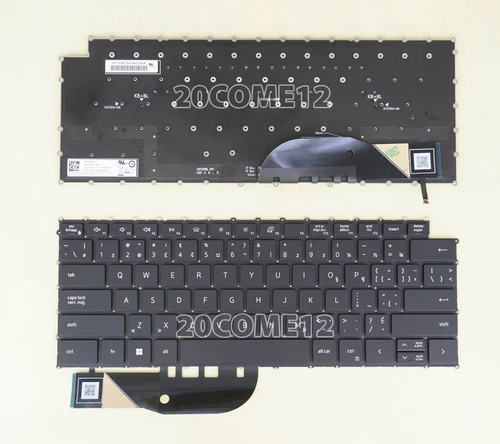 New for DELL Precision 5550 5560 5570 Keyboard Backlit Canadian Clavier