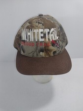 Whitetail Blood Trail Camo Snap Back Deer Hunting Hat Made In The USA