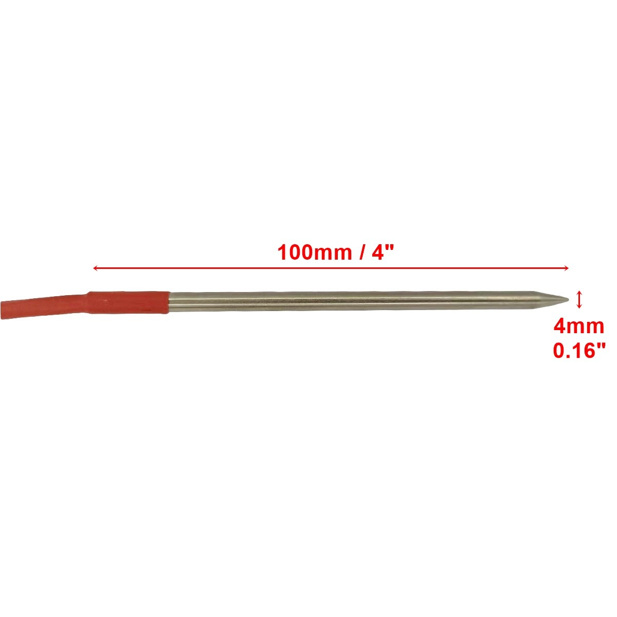 PT100 Sonda di Temperatura 2m Cavo Fibra di Vetro 500°C Sensore RTD 2 PT100 Sonda di Temperatura 2m Cavo Fibra di Vetro 500°C Sensore RTD 2