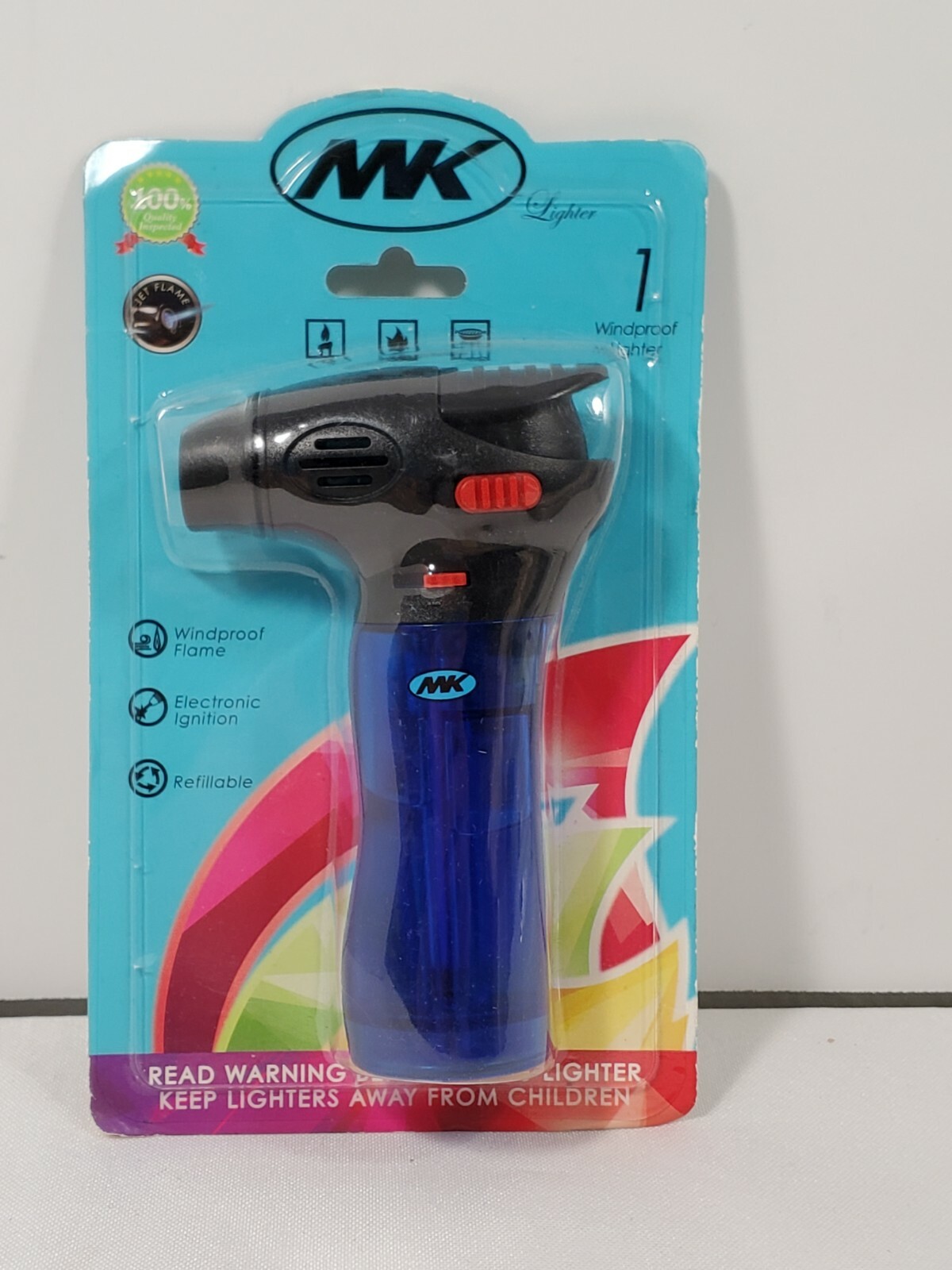 MK - Torch - Containens Flammable Gas Under pressure, Lighter, Windproof Flame