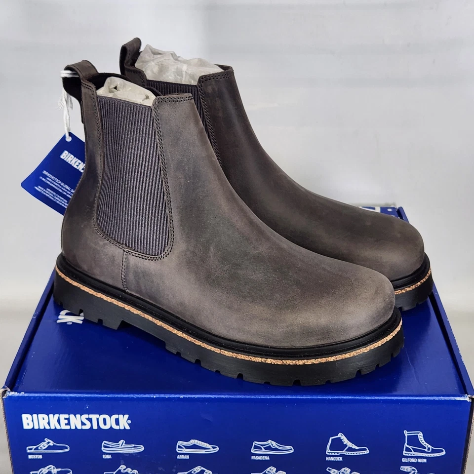 Talla 10-10 (EU 41) - Birkenstock Highwood Slip On Mid Nubuck - Grafito - Mujer Foto 2 de 4