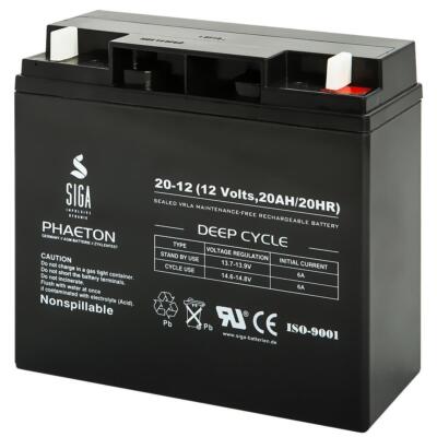 AKKU 20Ah 12V AGM GEL Batterie USV Solar Elektro Fahrrad Scooter 17Ah 18Ah 12 V