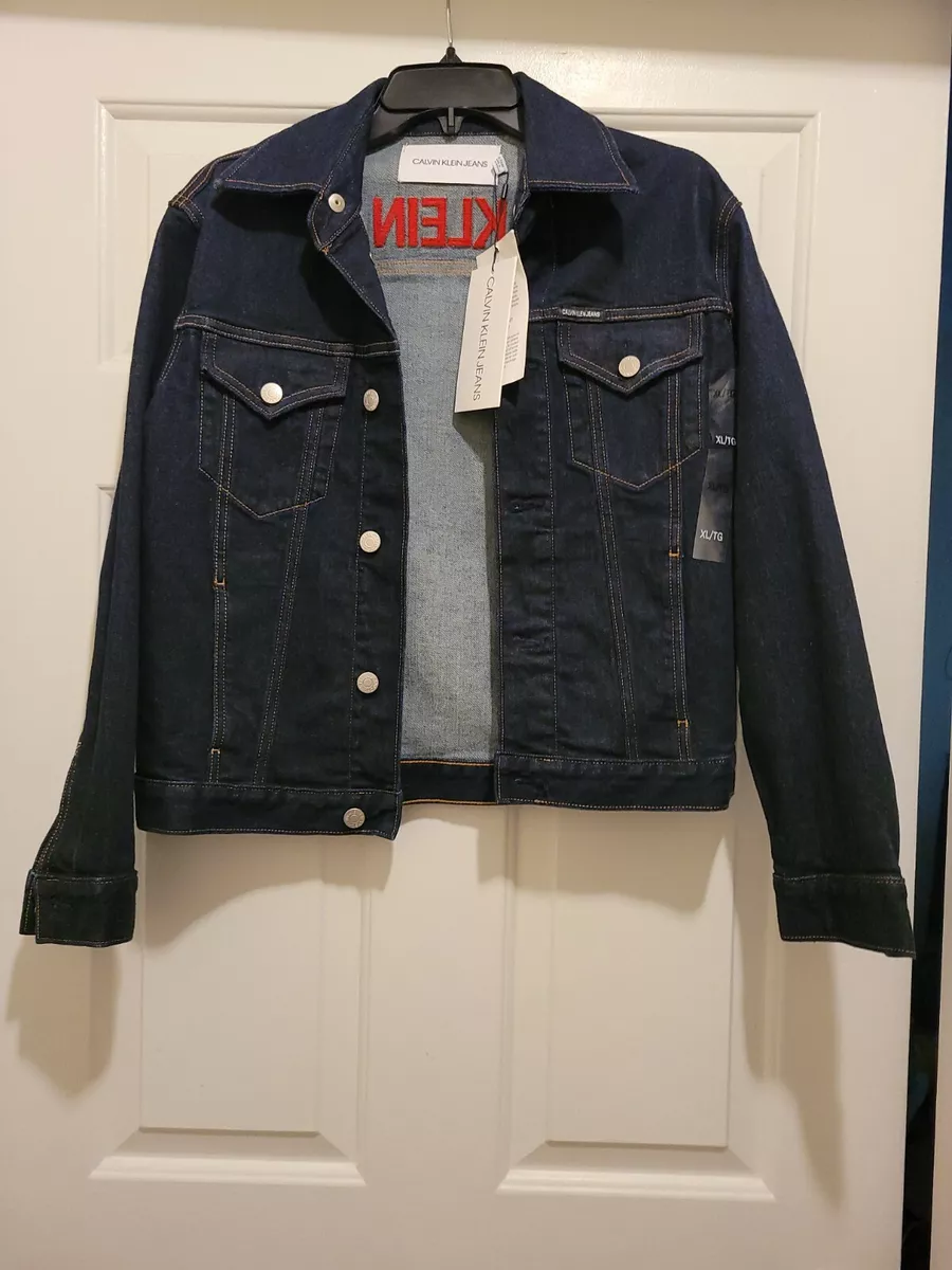 Calvin Klien Jean Jacket NWT Women Calvin Klein Denim Crop w red