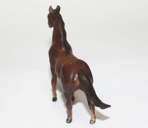 Stampo Breyer vintage piccolo marrone 1976 giocattolo cavallo animale pony modello plastica - Foto 3 di 4