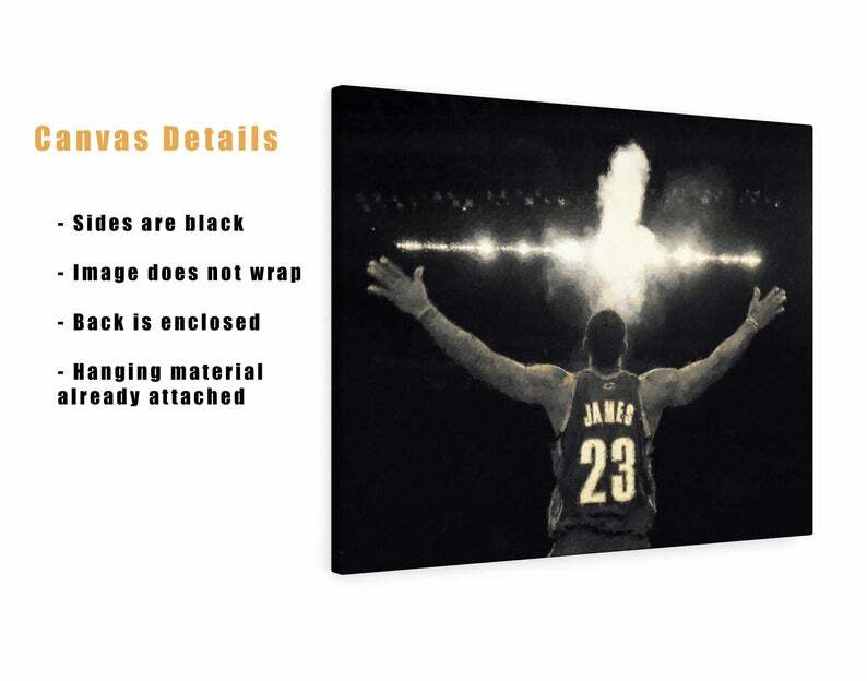 Lebron James Canvas Print - Cleveland Cavaliers - Wall Art, Sports Art Print