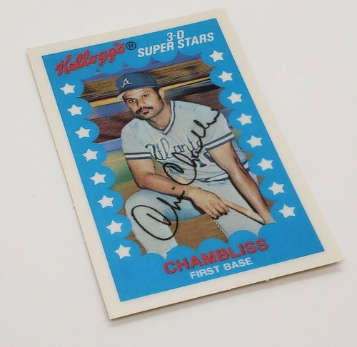 Chris Chambliss 1982 Kellogs 3D Superstars Vintage Atlanta Braves Star #52 - Picture 11 of 12