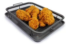 EaZy MealZ Crisping Basket & Tray Set | Air Fry Crisper Basket | 100C2