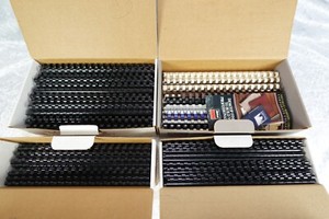 IBICO Plastic Combs Lot 4 Boxes 1/2" 3/8" 5/16" Black Plus Assorted Colors Sizes