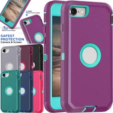 For Apple iPhone SE 2020/SE 2022 SE 3rd/2nd Shockproof Case Rugged Hybrid Cover