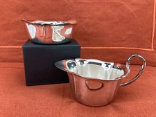 Milch & Zuckerset versilbert modern mitte des letzten Jhd. stilvoll elegant