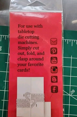 CARD Keeper Clasp Die Templates - NOP .Heart swirls ART Impressions COMBINE SHIP - Picture 5 of 6