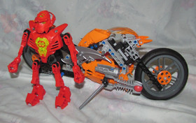 2010 Lego Bionicle Hero Factory Set 7158  Furno Bike with Instructions
