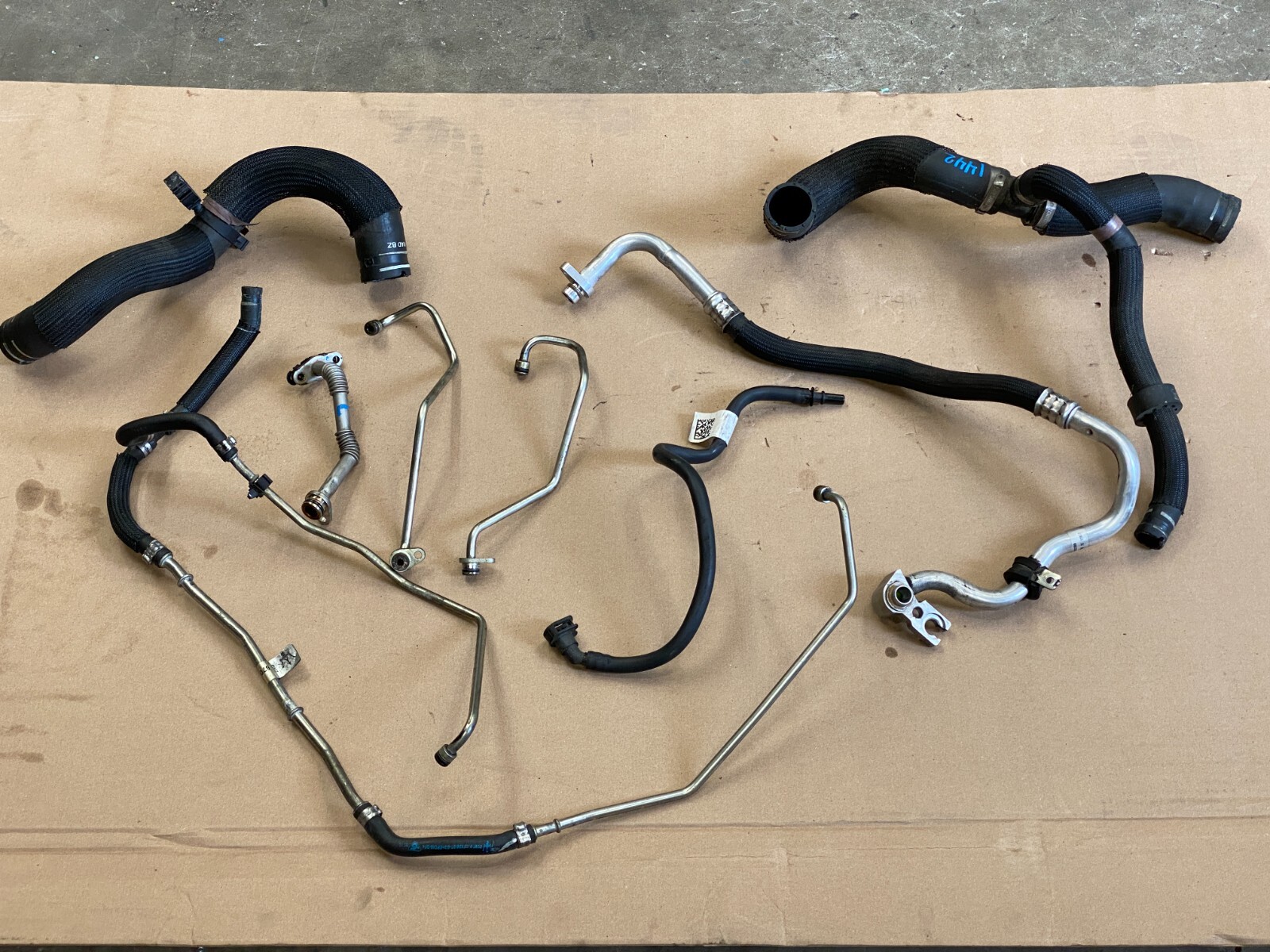 17 18 Maserati Levante AC Coolant Oil Cooling Hose Tube Pipe Set 3.0L 1442 OEM