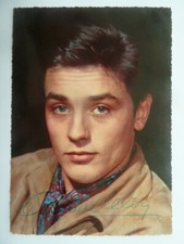 Alain Delon (FRA) &dagger; 2024 - Kr&uuml;ger UfA Autogrammkarte - original signiert 60ger J