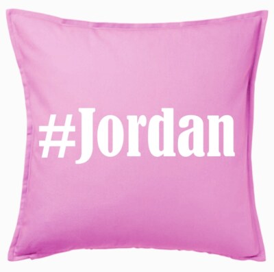 #Jordan Kissenbezug Pink Ich Liebe Jordan 104176