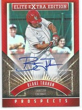 Blake Trahan Cincinnati Reds 2015 Elite Extra Edition Prospects Autograph *
