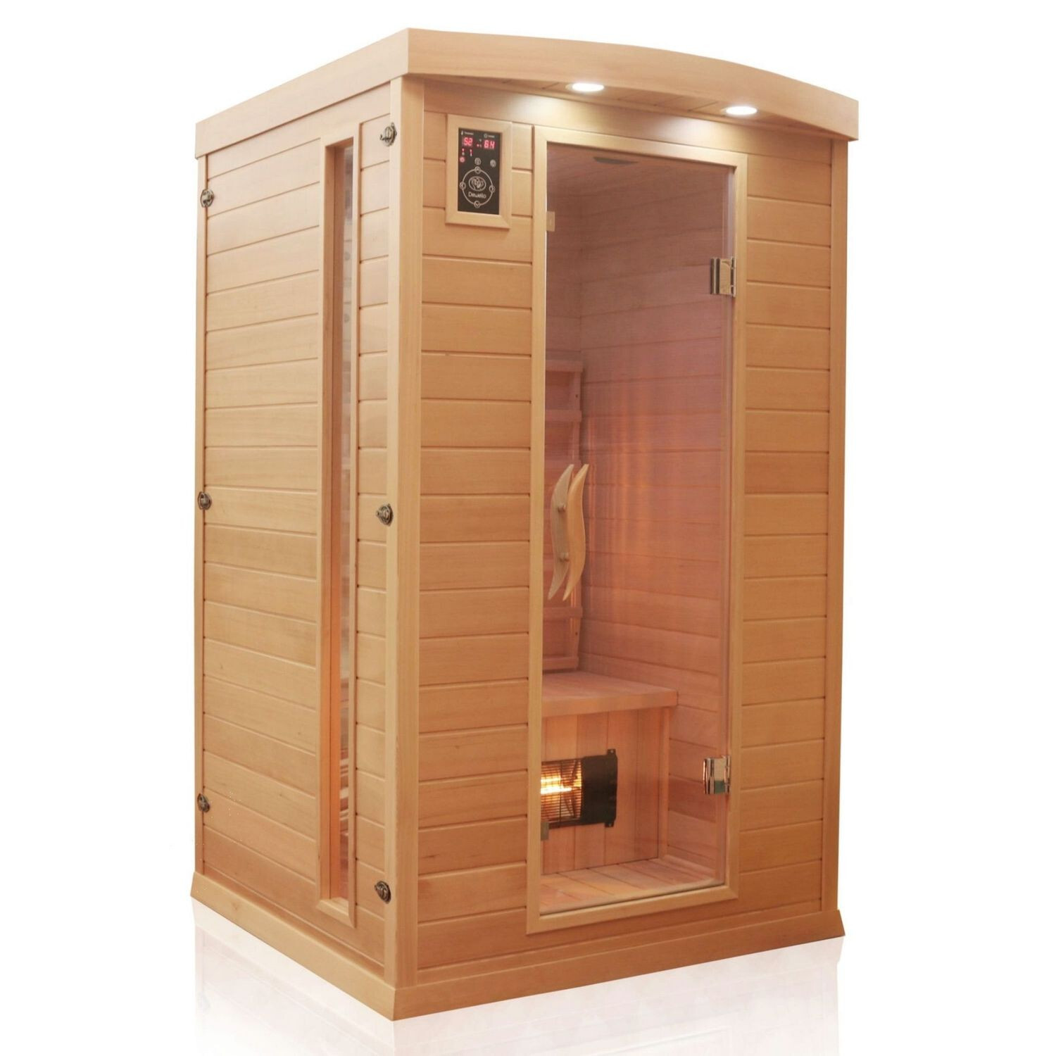 Dewello Infrarotkabine HYDER Vollspektrumstrahler Wärmekabine 115cm x 105cm