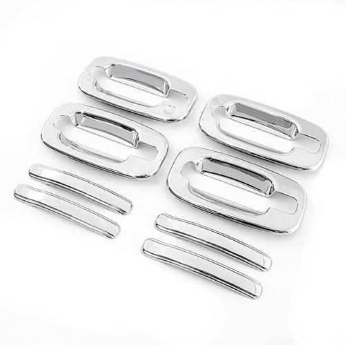 For 1999-2006 2005 Chevy Silverado GMC Sierra Chrome 4Dr Door Handle Covers Trim - Picture 5 of 10