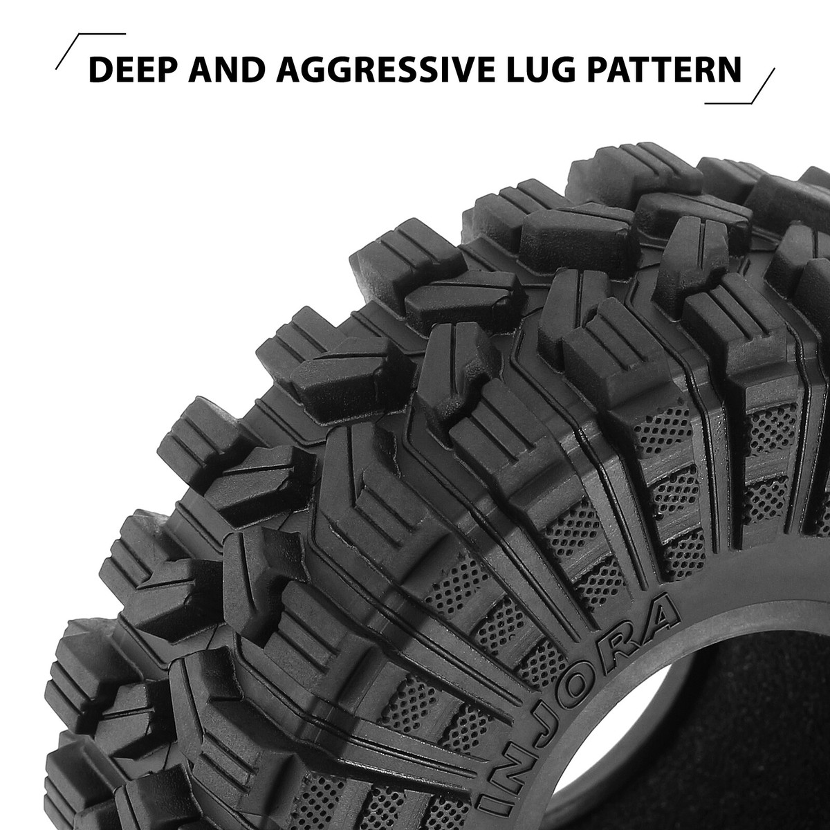US INJORA 1.9 Tires for 1/10 TRX4 SCX10 PRO Capra GEN8 VS4