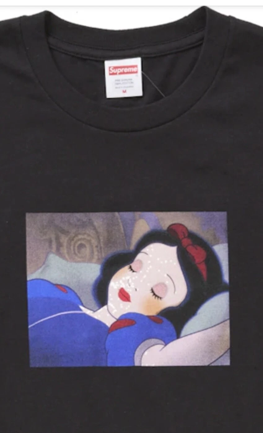 Tee shirt noir blanc neige Supreme taille XL neuf épuisé FW24 ? 