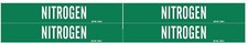 Brady 7198-4, 79315 Green Vinyl Stickers NITROGEN Pipe Marker (1 sheet)