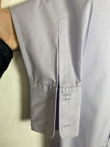 Balmain Paris Purple Formal Dress Shirt Double Cuffs Pristine Condition 16.5”/42 - Picture 5 of 9