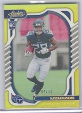 HASSAN HASKINS 2022 PANINI ABSOLUTE GOLD FOIL ROOKIE RC #D 04/10