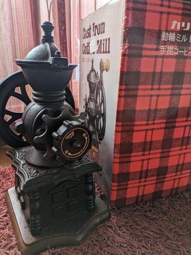 Macina caffè, Kalita tipo manuale modello DR-1, ghisa, antico vintage, con scatola - Foto 5 di 8