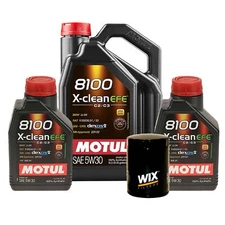 7L Motul 8100 X-CLEAN EFE 5W30 Wix Filter Engine Motor Oil Change Kit API SN