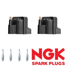 2 Ignition Coil & 4 NGK Spark Plugs for 1998-2003 Chevrolet S10 2.2L I4 DR39