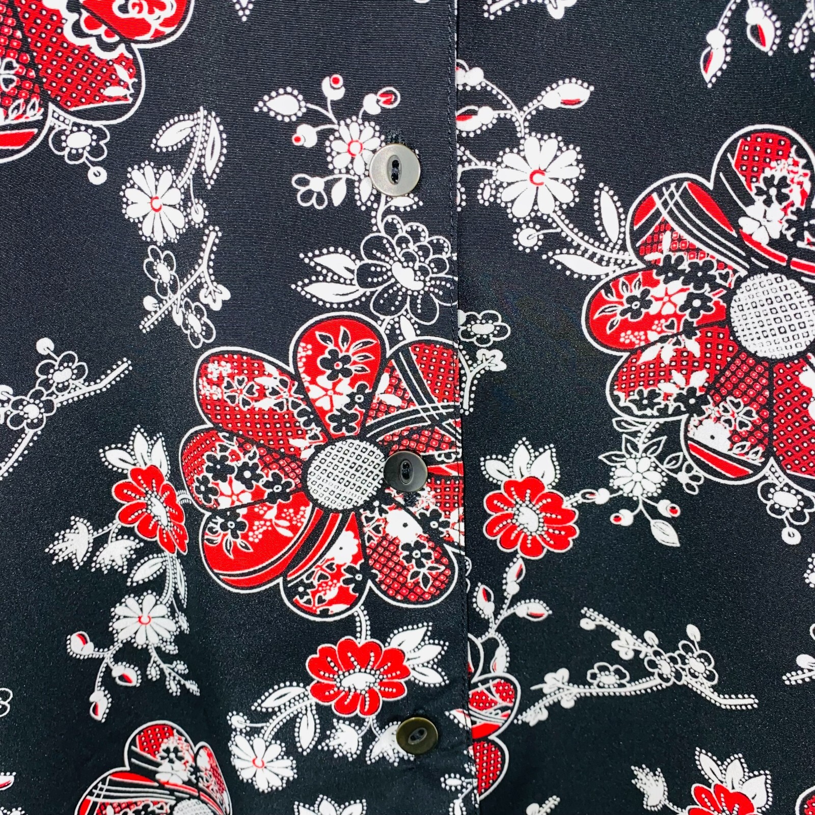 Notations Womens Medium M Polyester Red Black Hip… - image 5