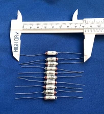 lot of 10 NOS 2700 pF 160V DIEL Polystyrene Capacitors Film/Foil .0027 uF Axial