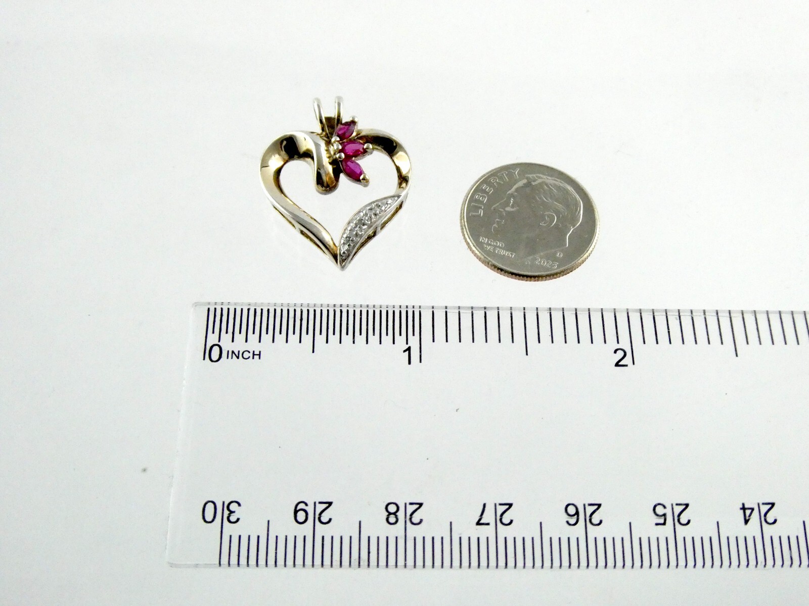 Ross Simons Sterling Silver Gilded Ruby Heart and… - image 9