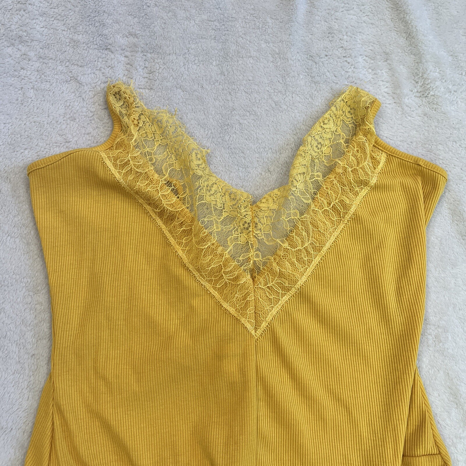 Revolve Super Down Backless Plunging Bodysuit Lac… - image 5