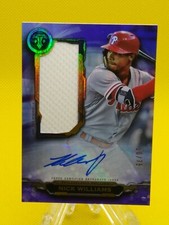 Nick Williams 2019 Triple Threads AUTOGRAPH SINGLE JUMBO RELIC #AUR-NW **10/75**
