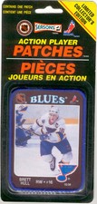 1993 BRETT HULL ST. LOUIS BLUES NHL HOCKEY PLAYER PATCH MINT IN PACKAGE HOF