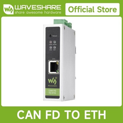 Waveshare CAN FD Protocol Converter CAN FD To ETH Bidirectional Data
